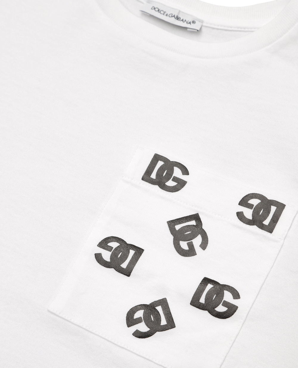 Детская футболка Dolce&Gabbana Kids L4JTGD-G7F5X-S, белый цвет • Купить в интернет-магазине Kameron