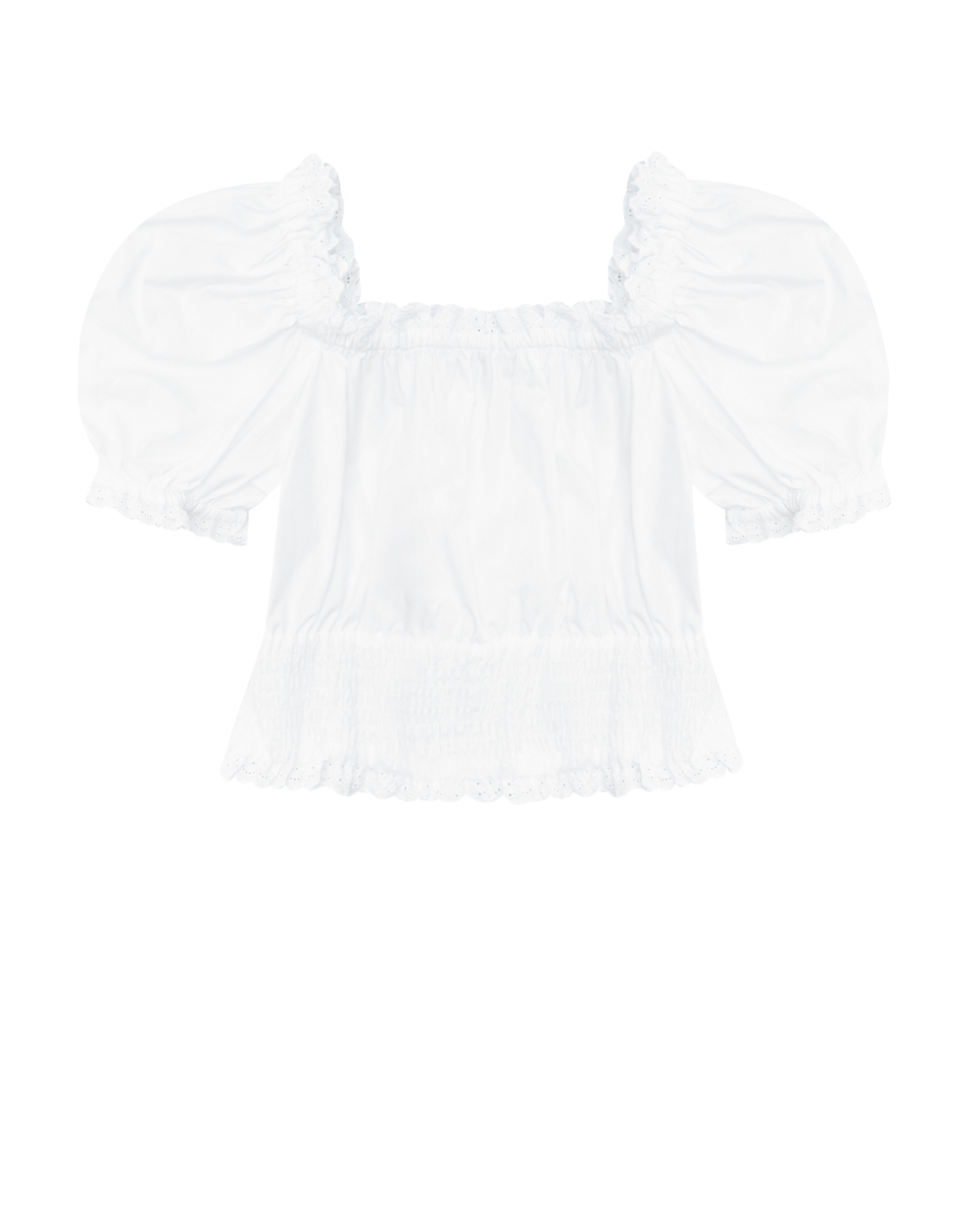 Топ Dolce&Gabbana Kids L55S53-FU5UB-S, белый цвет • Купить в интернет-магазине Kameron