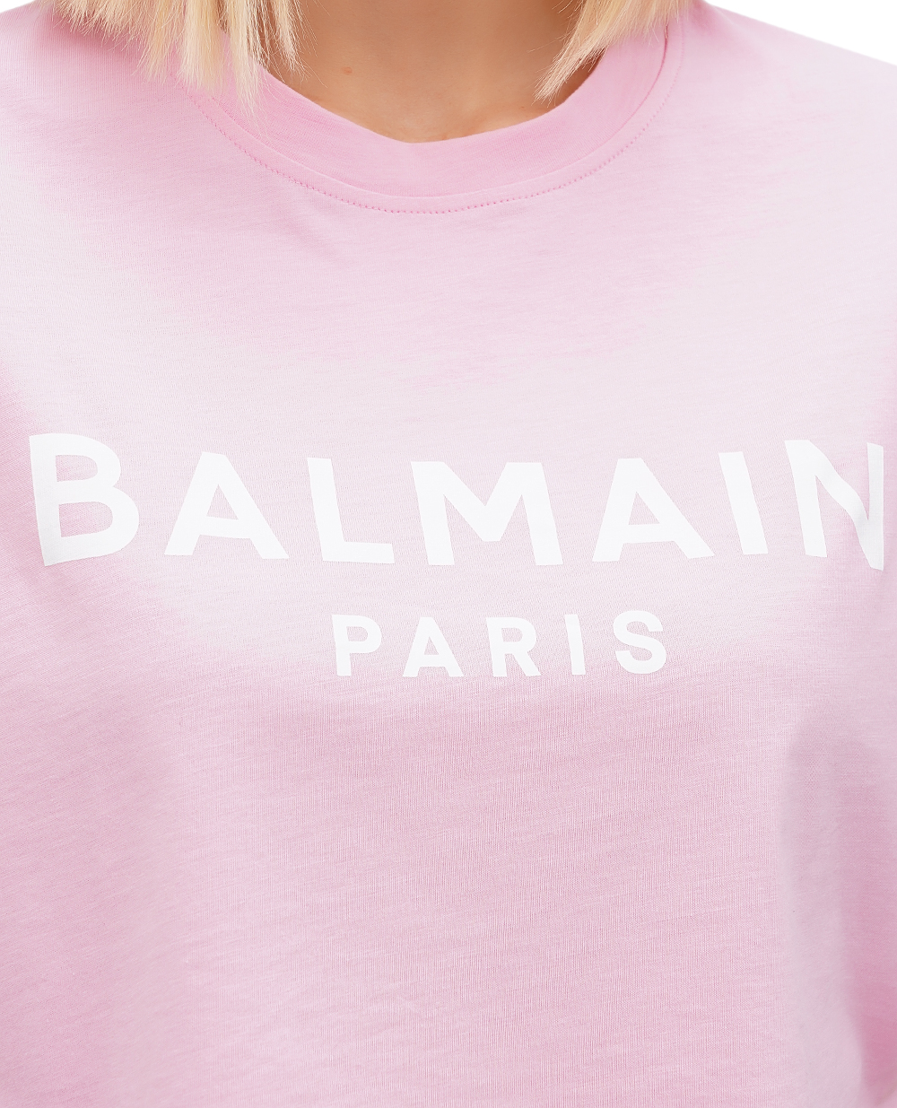 Футболка Balmain BF1EE020BB02, рожевий колір • Купити в інтернет-магазині Kameron