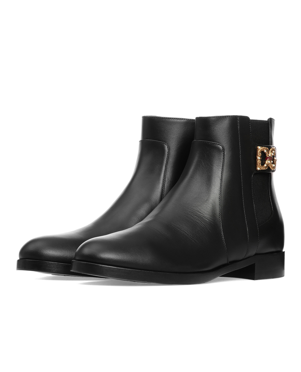 Шкіряні черевики Rodeo Dolce&Gabbana CT0596-A3444, чорний колір • Купити в інтернет-магазині Kameron
