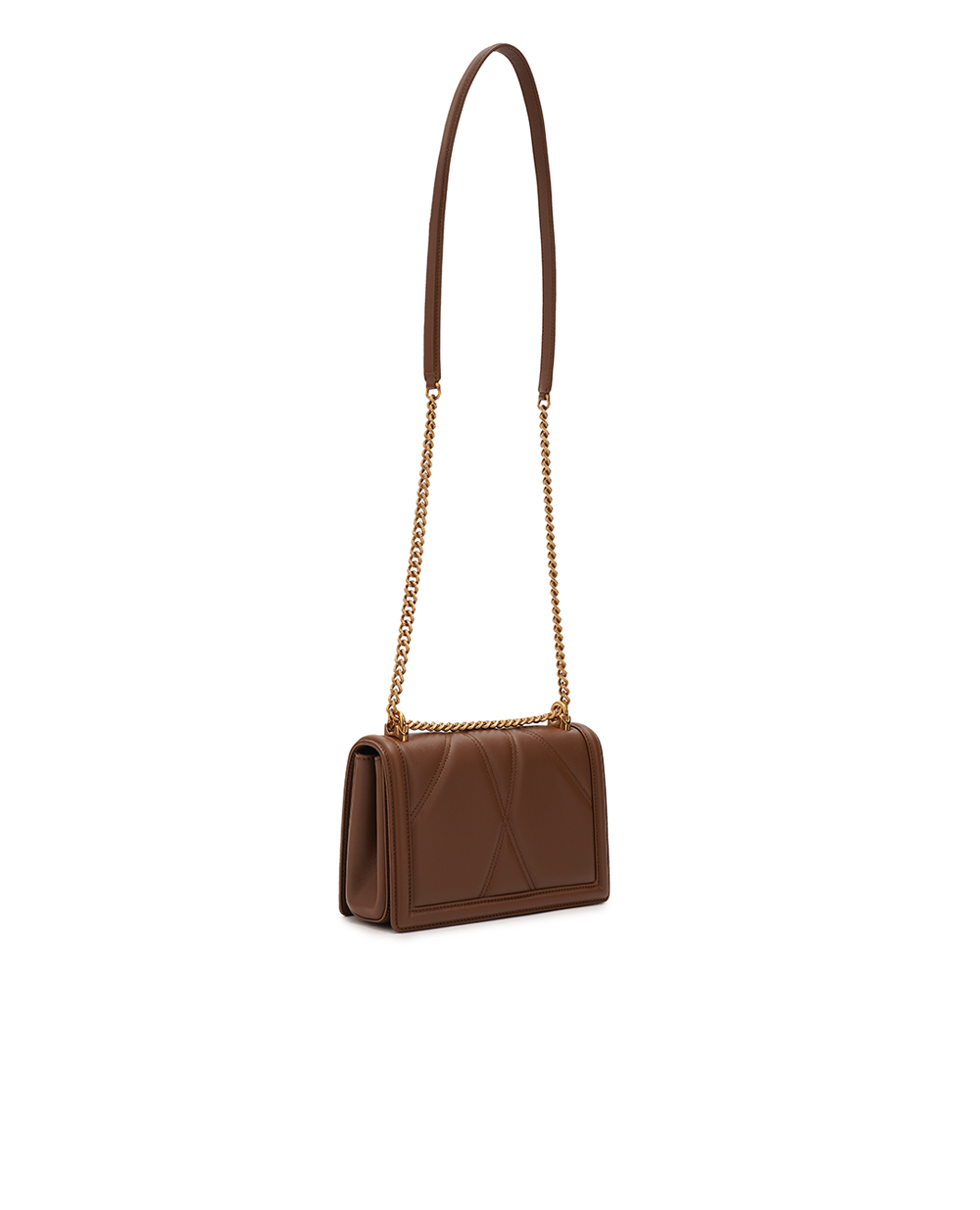 Кожаная сумка Devotion Medium Dolce&Gabbana BB7158-AW437, коричневый цвет • Купить в интернет-магазине Kameron