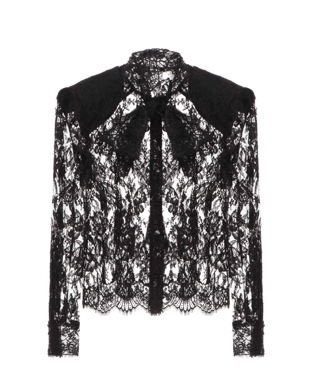 Блуза Dolce&Gabbana F5L51T-HLMQJ, черный цвет • Купить в интернет-магазине Kameron