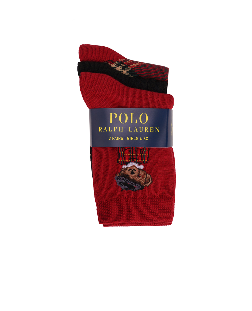 Детские носки Polo Bear (3 пары) Polo Ralph Lauren Kids 447927590001, разноцветный цвет • Купить в интернет-магазине Kameron