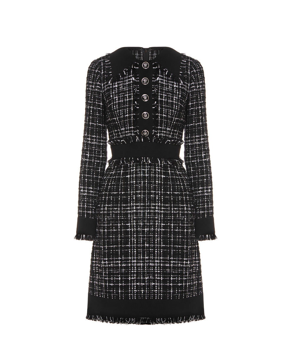 Твідова сукня Dolce&Gabbana F6H1WT-FMMFS, чорний колір • Купити в інтернет-магазині Kameron