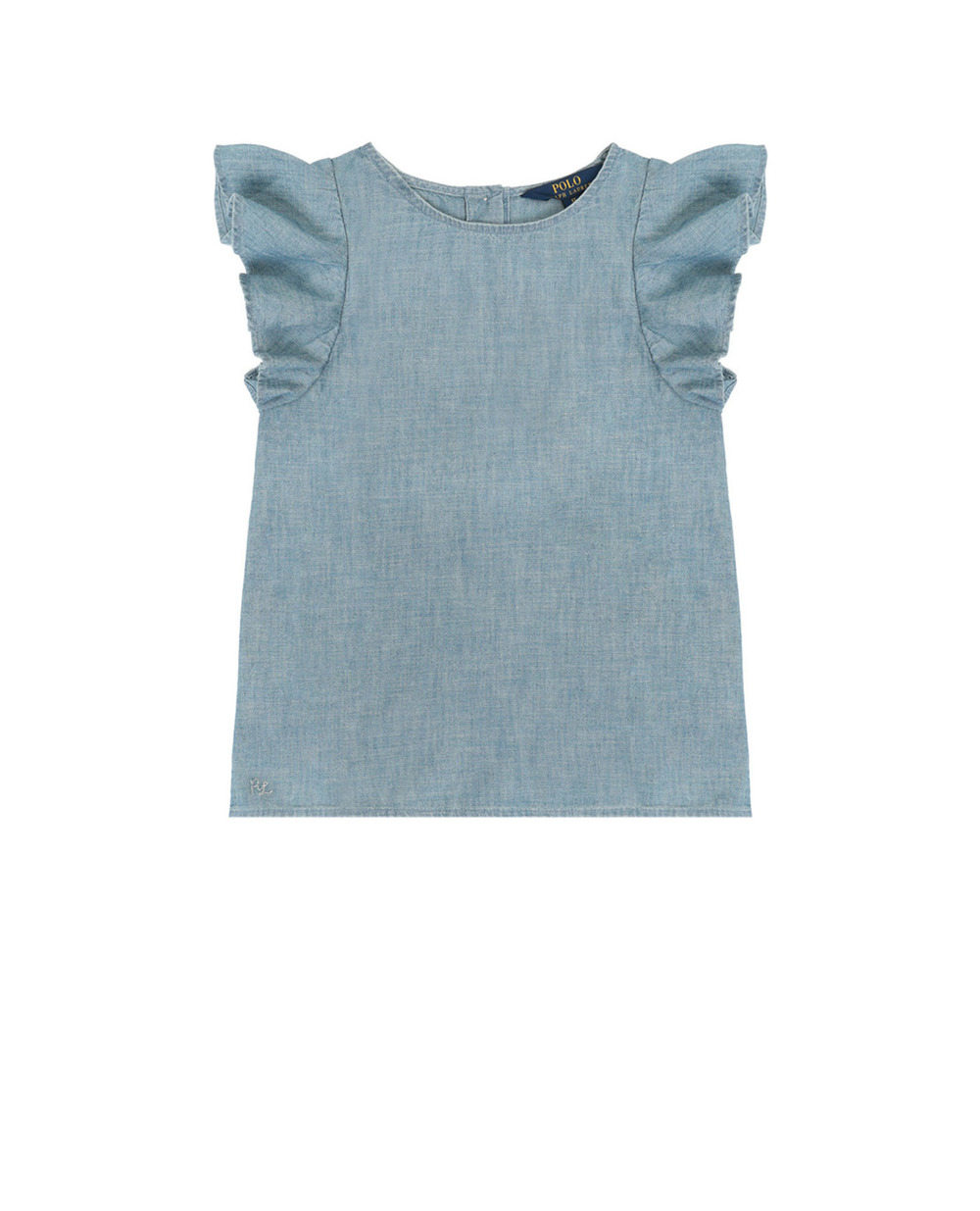 Дитячий топ Polo Ralph Lauren Kids 313711852001, блакитний колір • Купити в інтернет-магазині Kameron