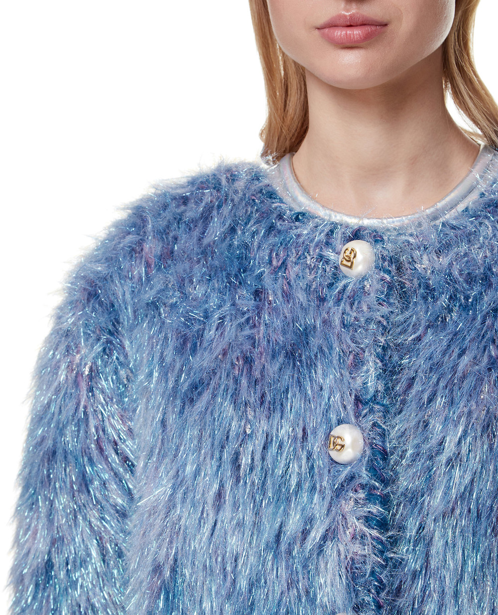 Кардиган Dolce&Gabbana FXE84T-JCMO7, голубой цвет • Купить в интернет-магазине Kameron
