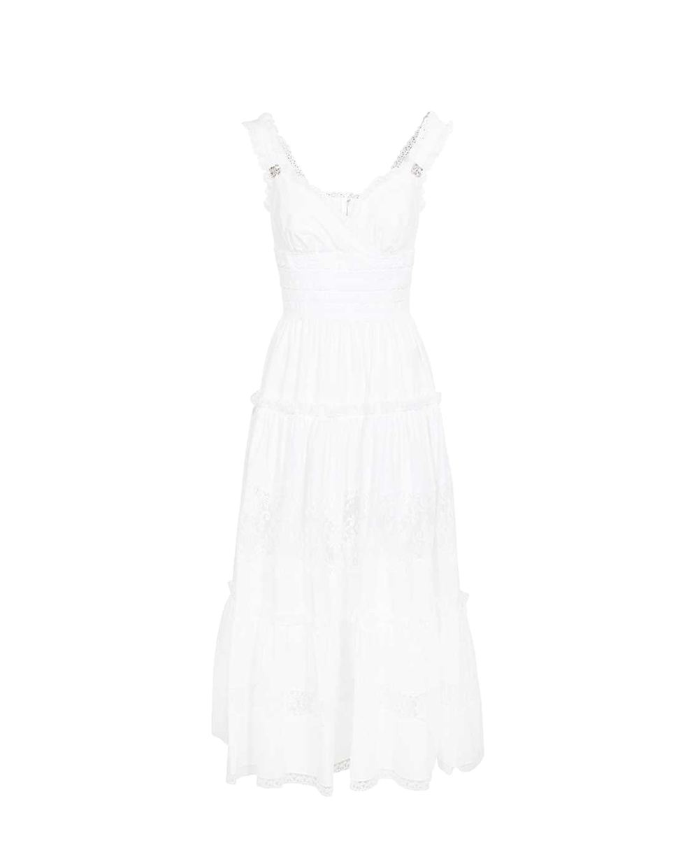 Сарафан Dolce&Gabbana F6ZQ7Z-FU5L5, белый цвет • Купить в интернет-магазине Kameron