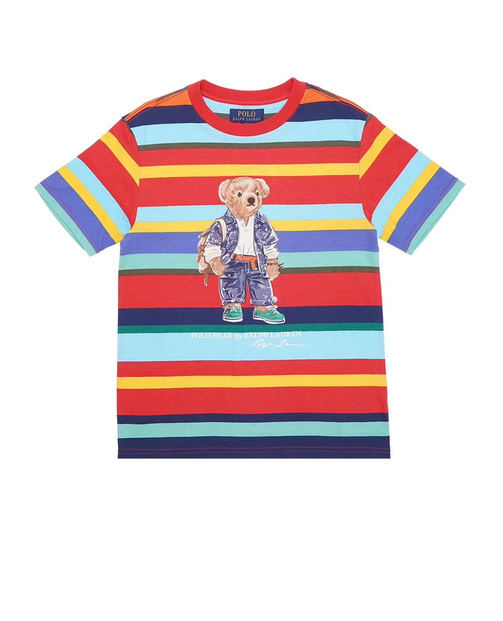 Детская футболка Polo Bear Polo Ralph Lauren Kids 322910223001, разноцветный цвет • Купить в интернет-магазине Kameron