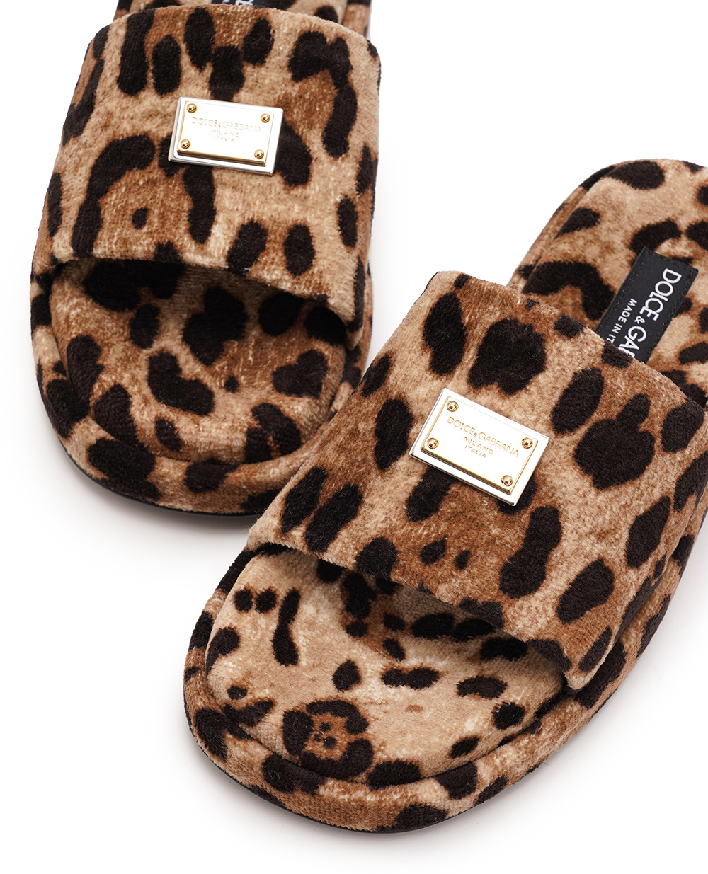 Шлепанцы Dolce&Gabbana CQ0544-AM154, коричневый цвет • Купить в интернет-магазине Kameron