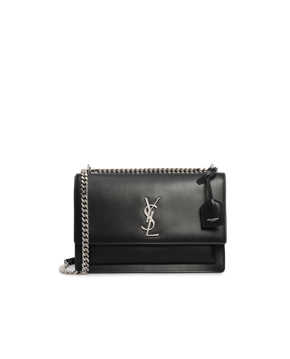 Кожаная сумка Sunset Saint Laurent 498779-D420N-, черный цвет • Купить в интернет-магазине Kameron
