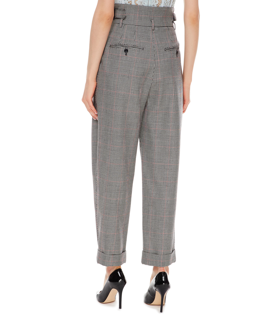 Шерстяные брюки Dolce&Gabbana FTBY8T-FQ2LZ, серый цвет • Купить в интернет-магазине Kameron