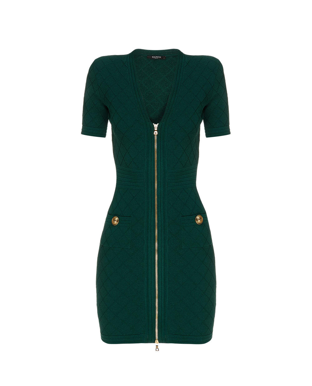 Платье Balmain UF16435K110-S, зеленый цвет • Купить в интернет-магазине Kameron