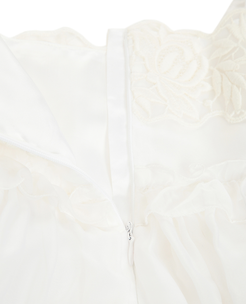 Платье Dolce&Gabbana Kids L51DH2-FGMEY-B, белый цвет • Купить в интернет-магазине Kameron