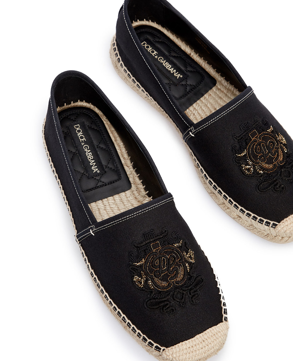 Еспадрильї Dolce&Gabbana A50445-AO298, чорний колір • Купити в інтернет-магазині Kameron
