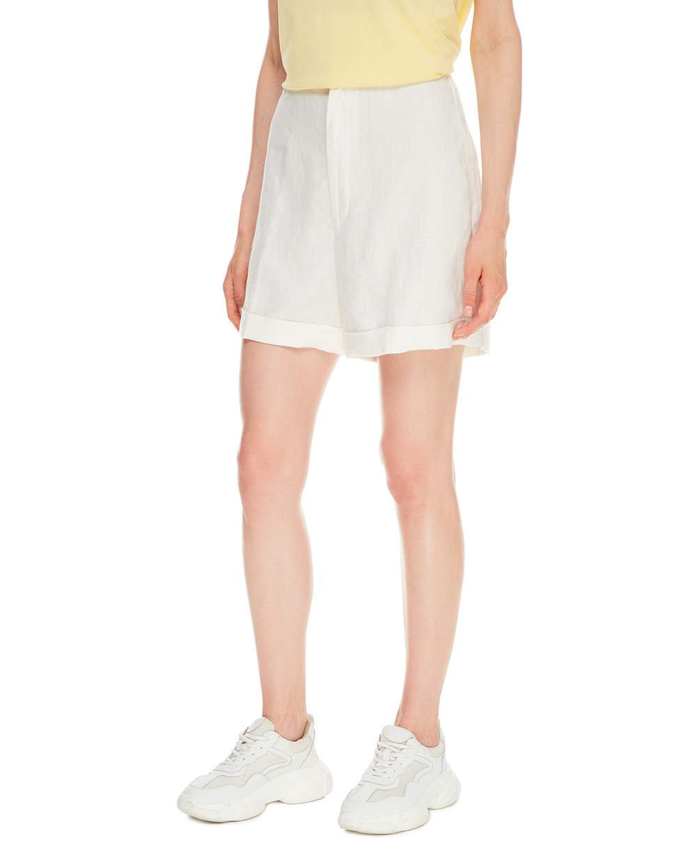 Лляні шорти Polo Ralph Lauren 211837988001, білий колір • Купити в інтернет-магазині Kameron