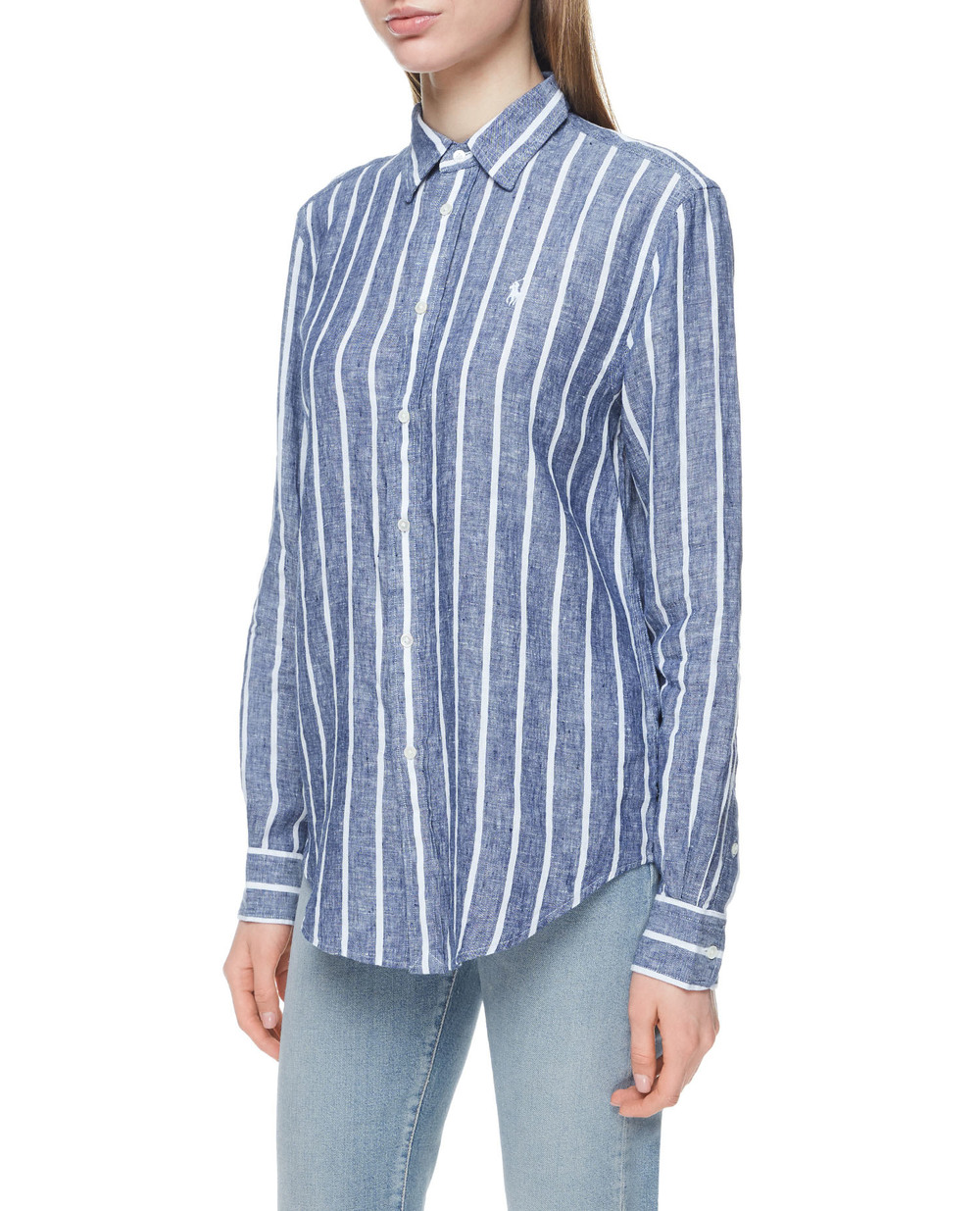 Лляна сорочка Polo Ralph Lauren 211780668009, синій колір • Купити в інтернет-магазині Kameron