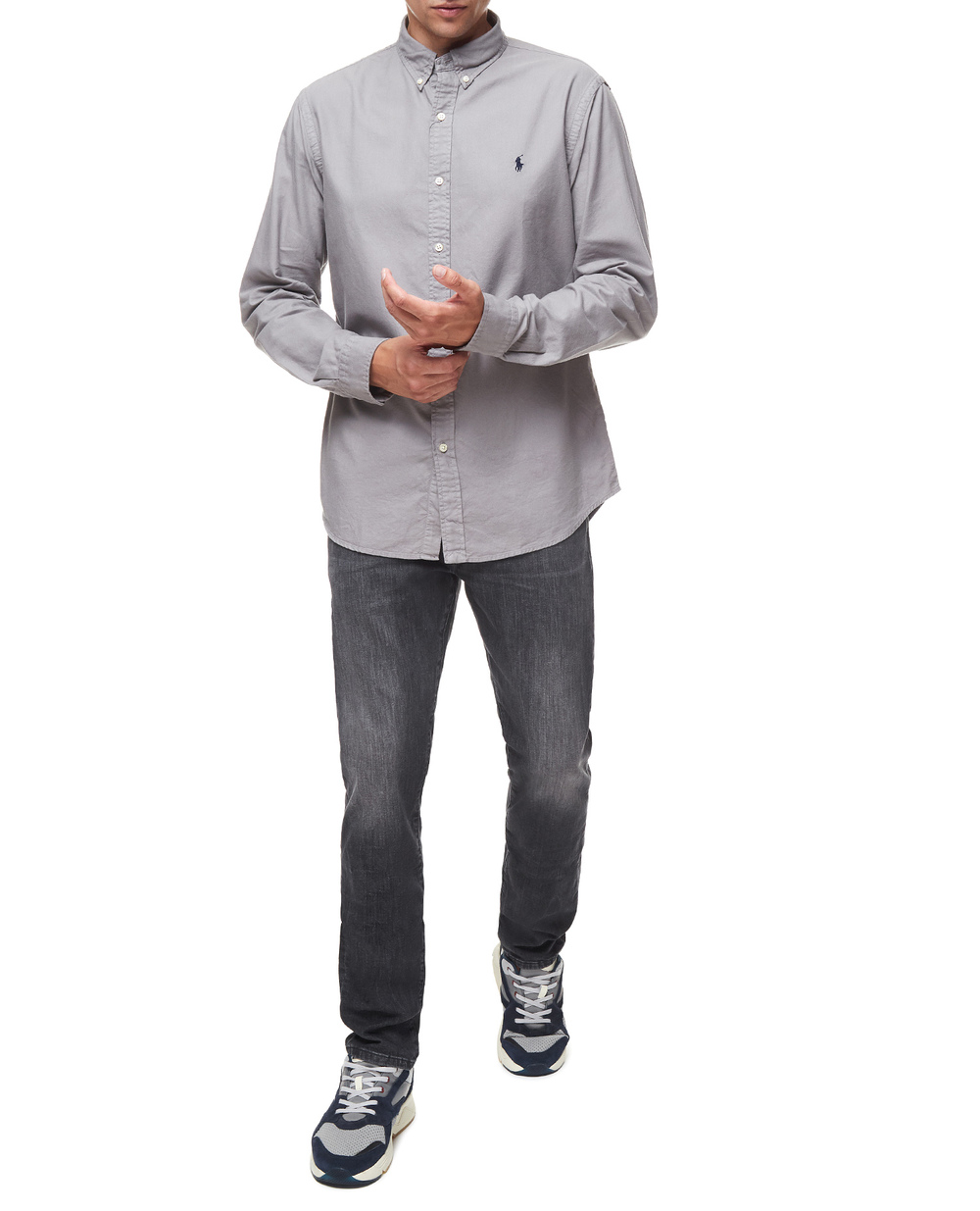 Сорочка Polo Ralph Lauren 710804257004, сірий колір • Купити в інтернет-магазині Kameron