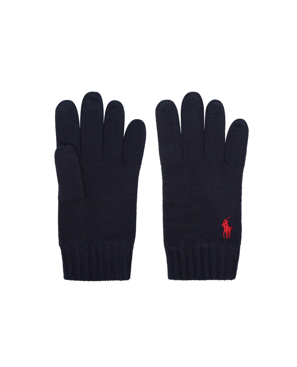 Шерстяные перчатки Polo Ralph Lauren 710761416002, синий цвет • Купить в интернет-магазине Kameron