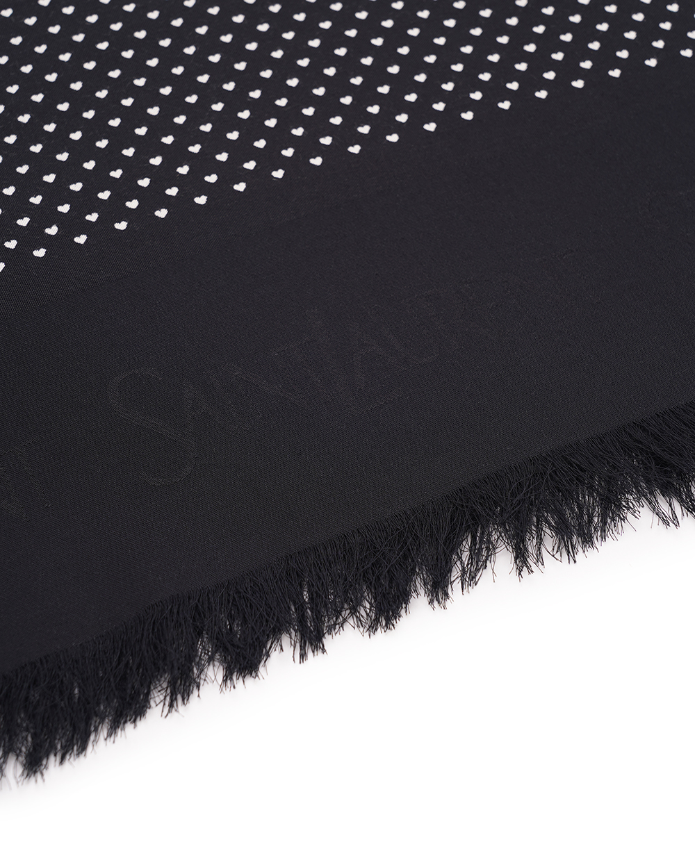 Шарф Saint Laurent 782538-3YP55, чорний колір • Купити в інтернет-магазині Kameron