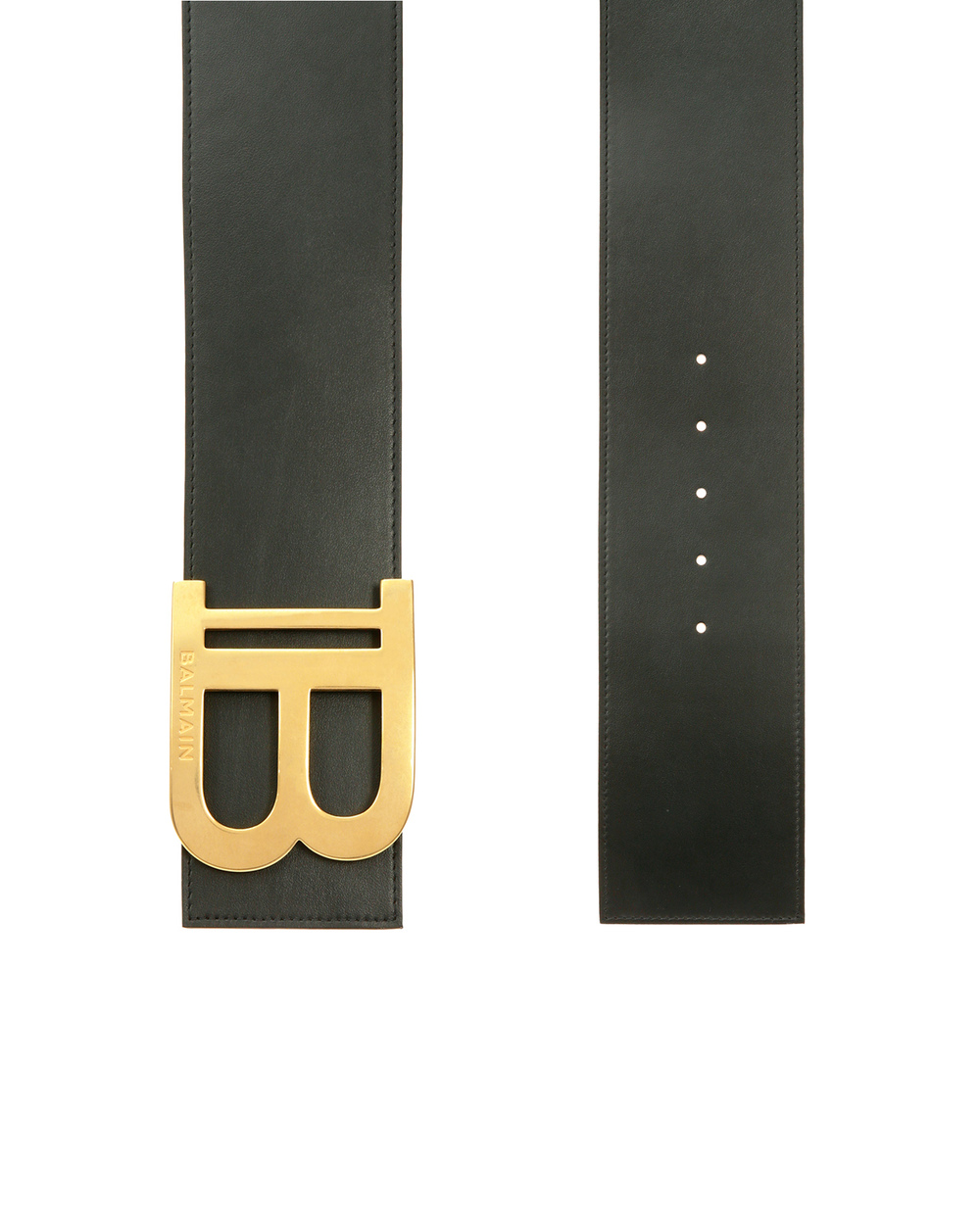 Кожаный ремень Balmain VN1A004LVPT, черный цвет • Купить в интернет-магазине Kameron