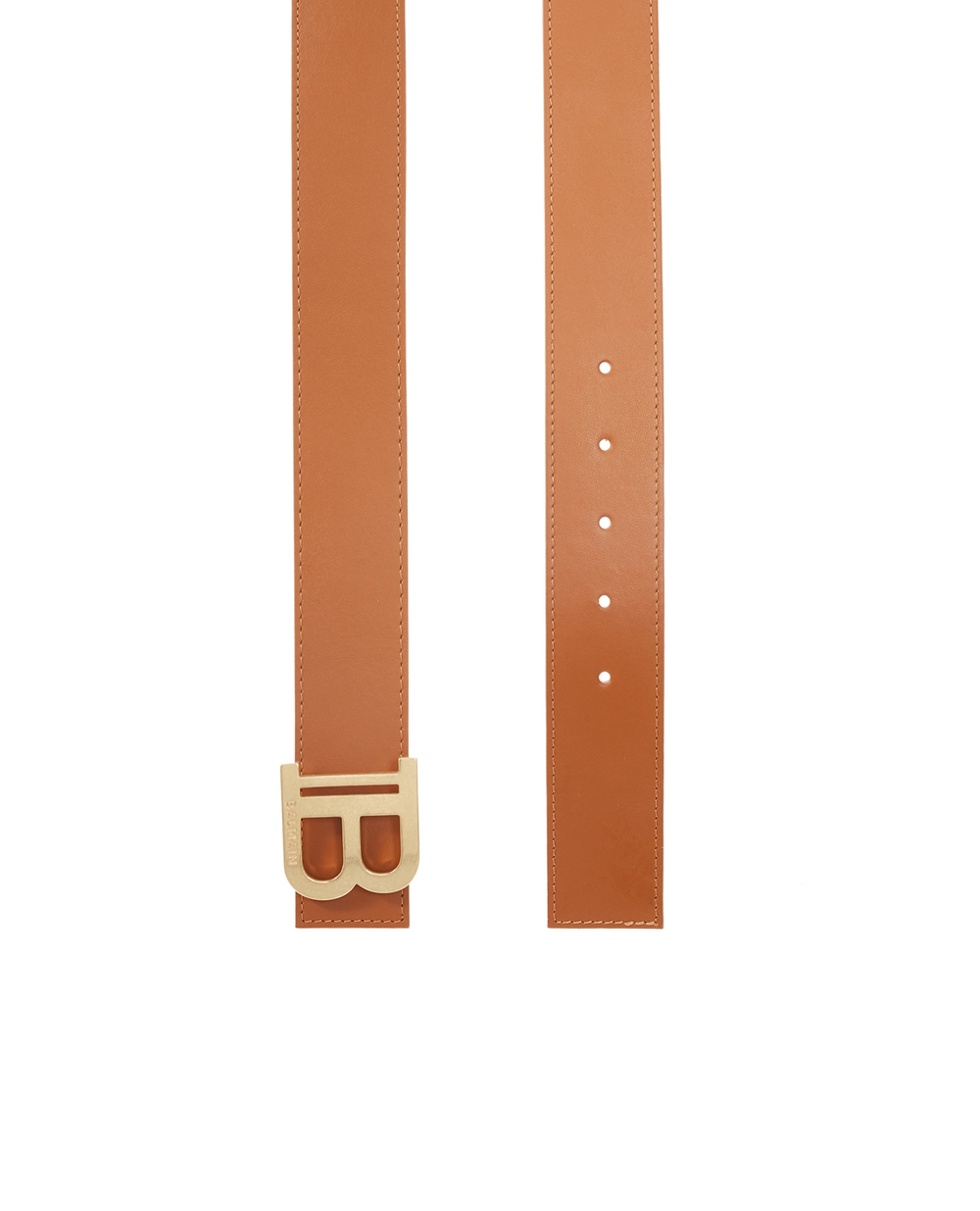 Кожаный ремень Balmain WN1WJ002LVTL, коричневый цвет • Купить в интернет-магазине Kameron