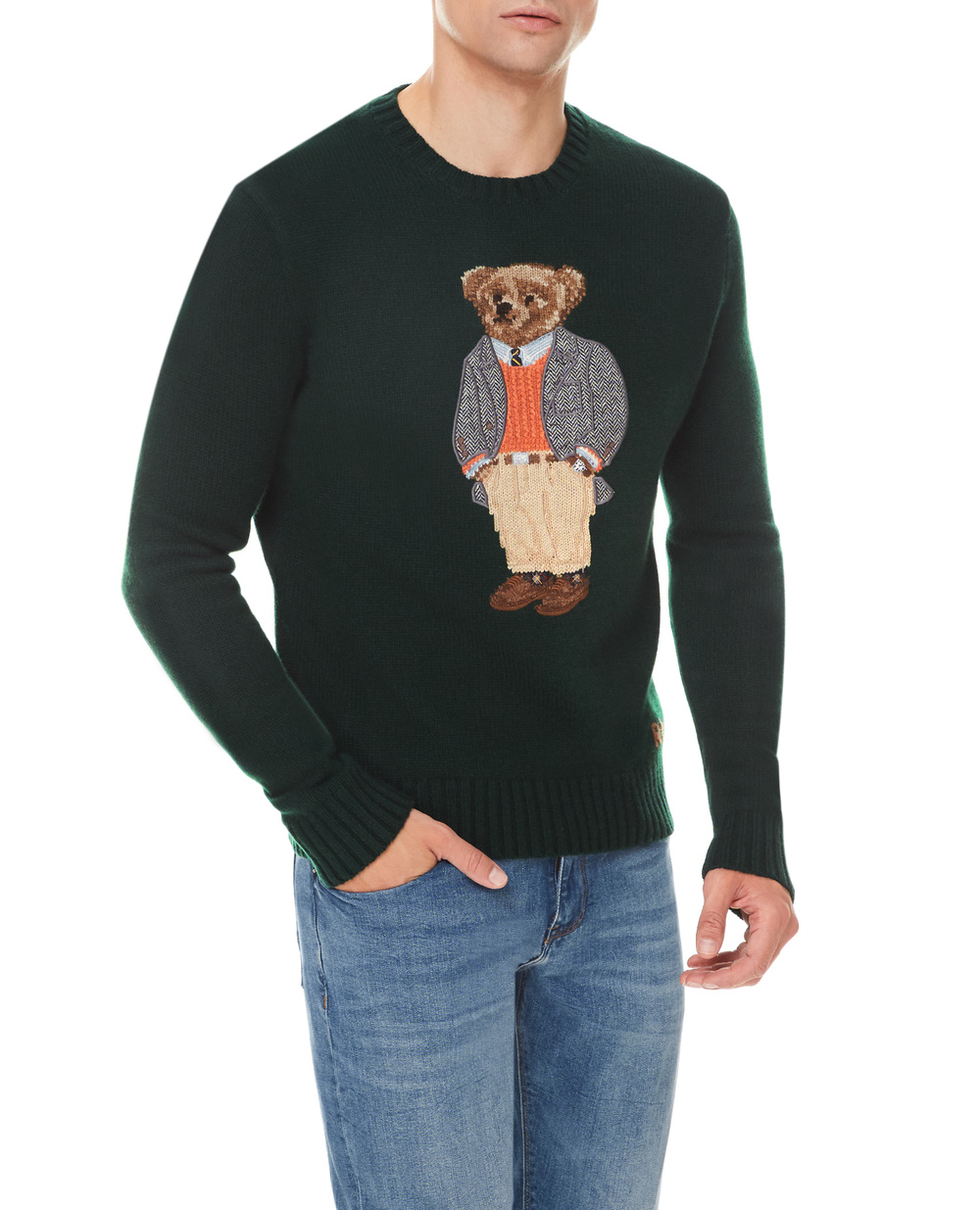 Шерстяной свитер Polo Ralph Lauren 710850568001, зеленый цвет • Купить в интернет-магазине Kameron