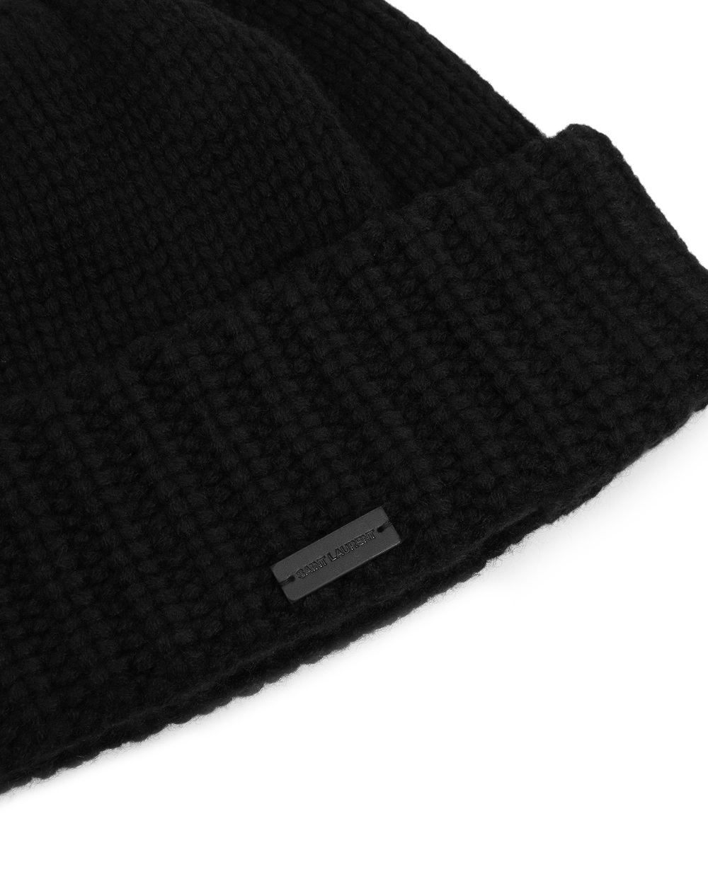 Кашемировая шапка Saint Laurent 629100-3Y205-, черный цвет • Купить в интернет-магазине Kameron