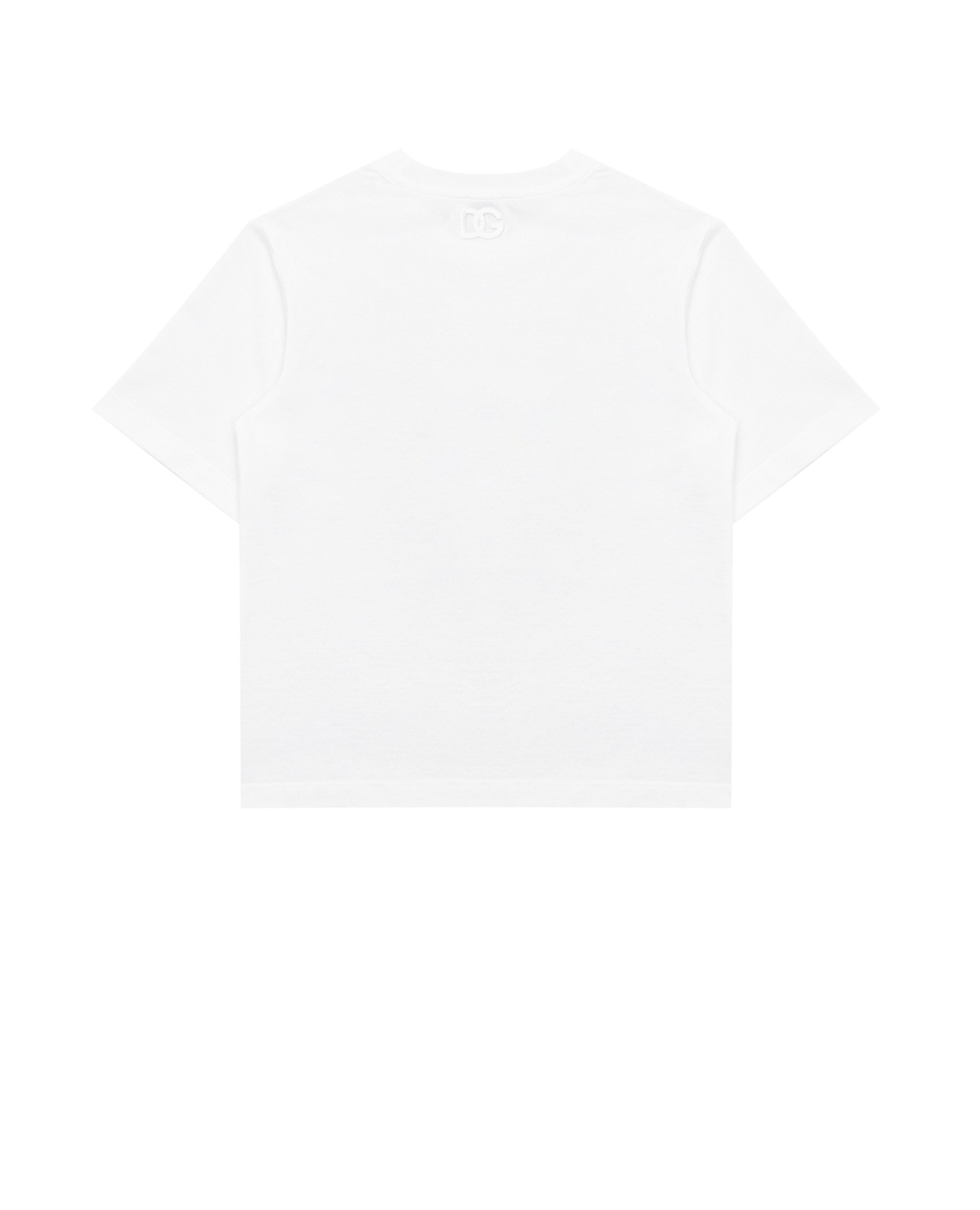 Детская футболка Dolce&Gabbana Kids L5JTAZ-G7XVO-S, белый цвет • Купить в интернет-магазине Kameron