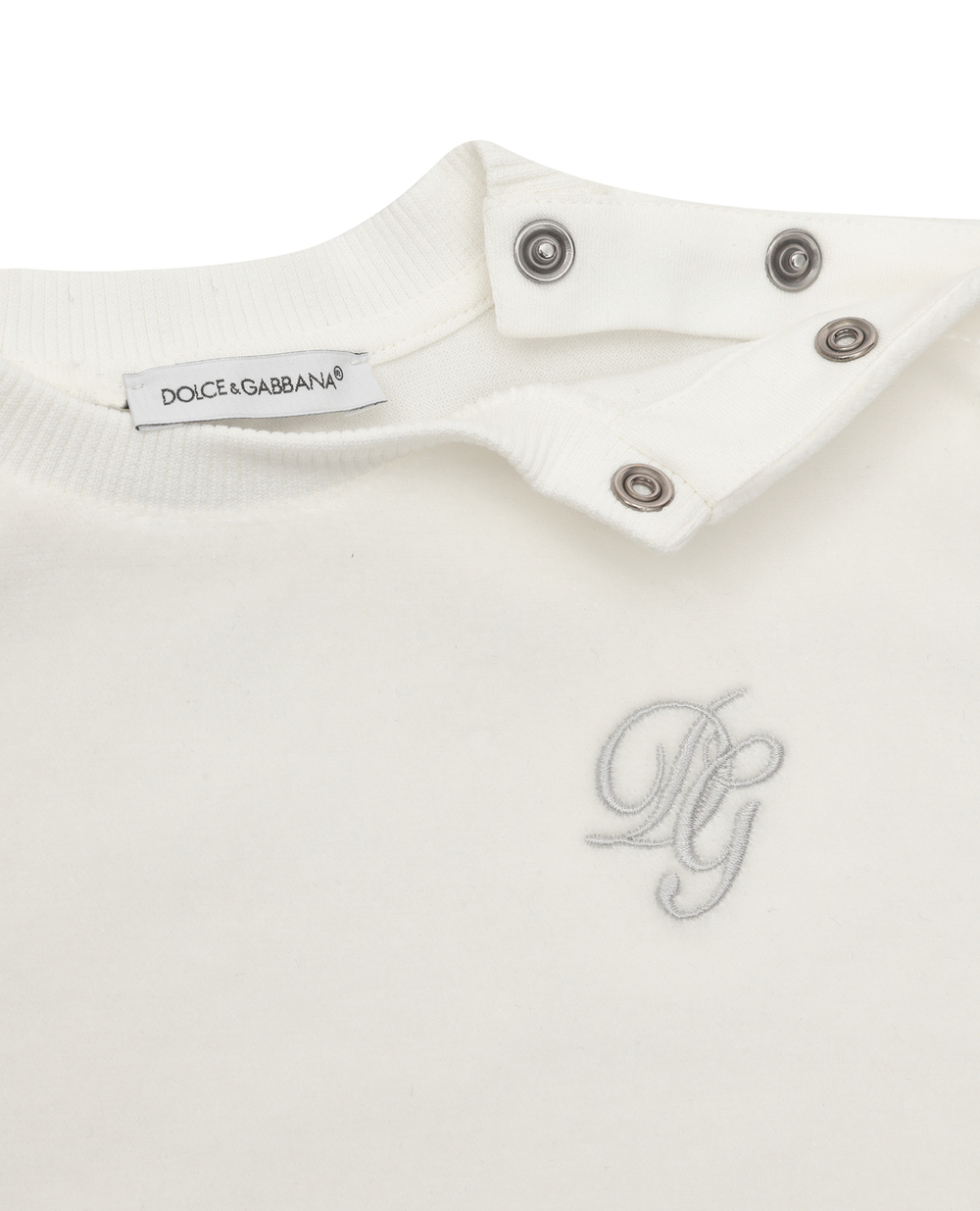 Детский свитшот Dolce&Gabbana Kids L1JW3P-G7WZJ, белый цвет • Купить в интернет-магазине Kameron