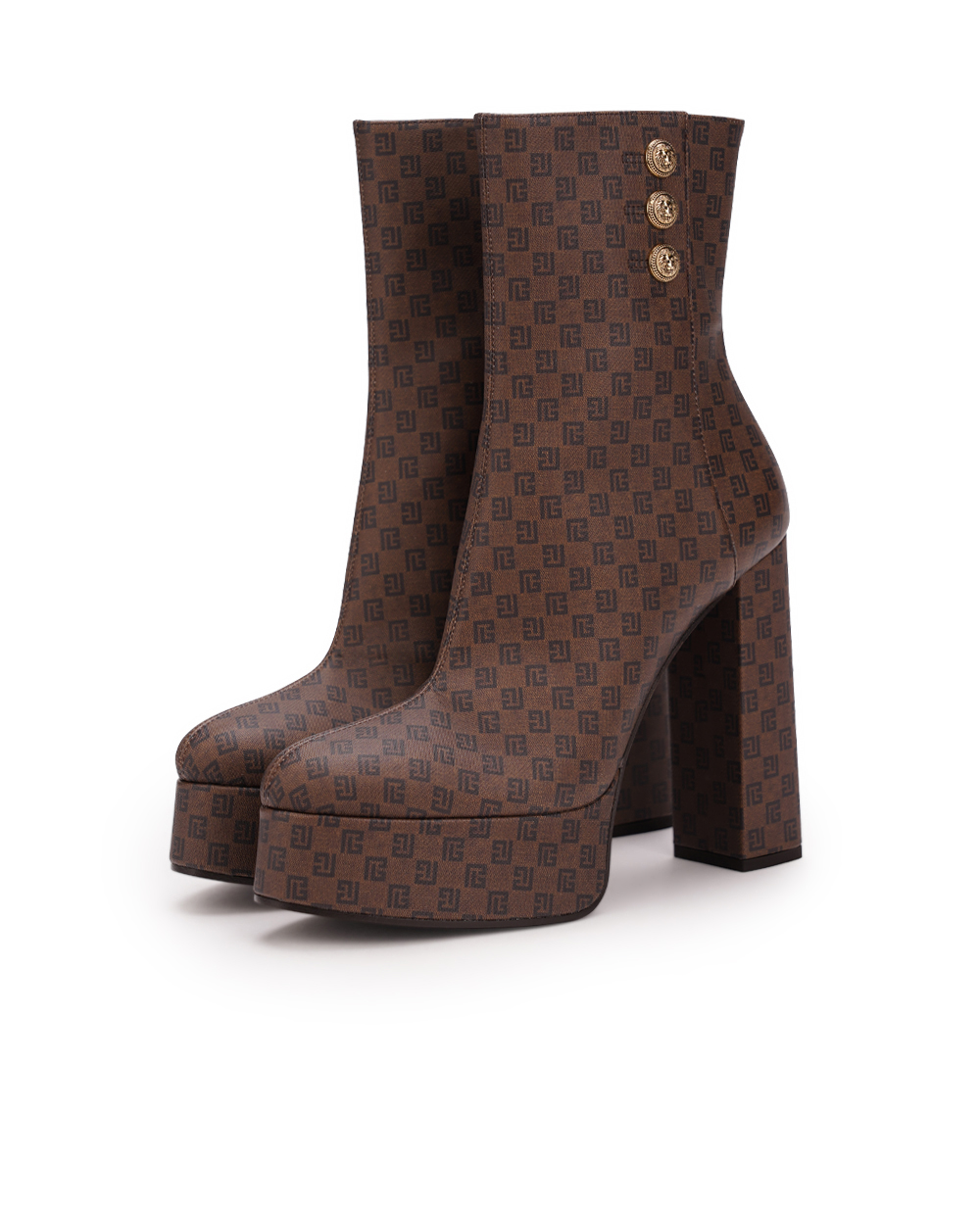 Ботильйони Ankle Boot Brune Balmain BN0TE910TMOG, коричневий колір • Купити в інтернет-магазині Kameron