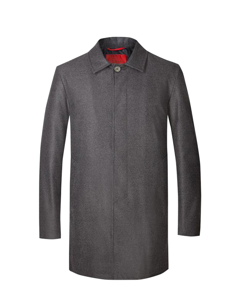 Шерстяное пальто ISAIA SW6915.77600, серый цвет • Купить в интернет-магазине Kameron
