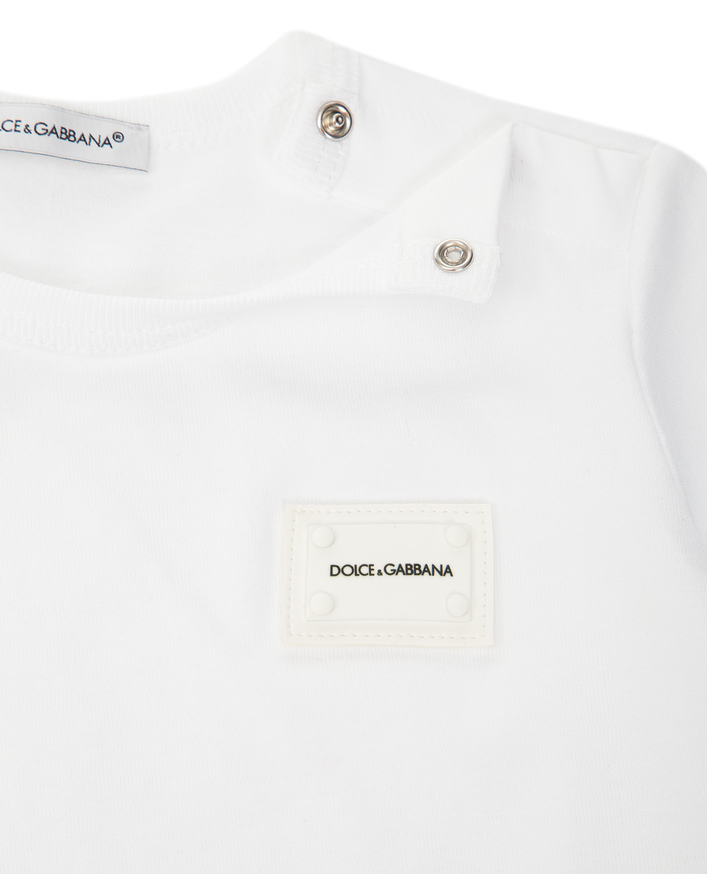 Футболка Dolce&Gabbana Kids L1JT7T-G7OLK-, білий колір • Купити в інтернет-магазині Kameron