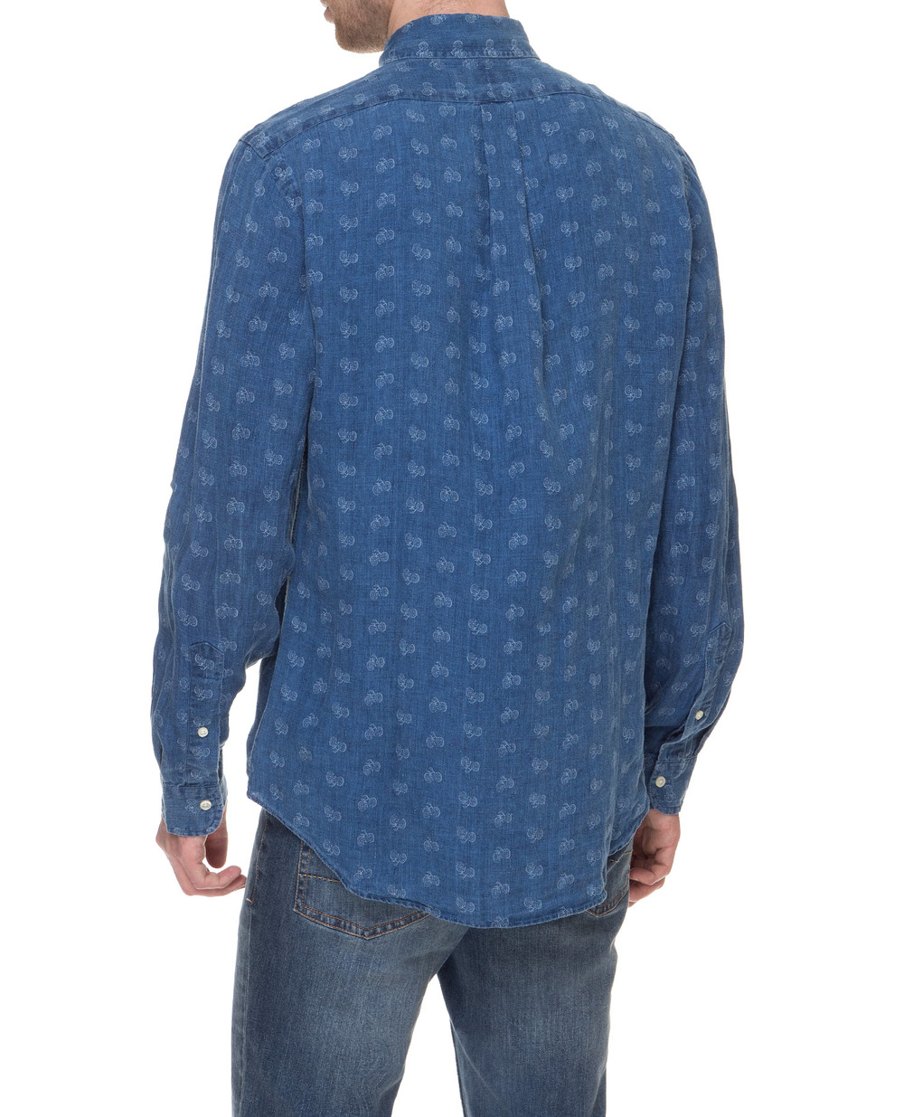 Лляна сорочка Polo Ralph Lauren 710742741001, синій колір • Купити в інтернет-магазині Kameron