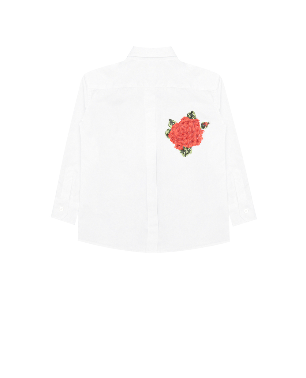 Детская рубашка Dolce&Gabbana Kids L55S10-FU5K9-S, белый цвет • Купить в интернет-магазине Kameron
