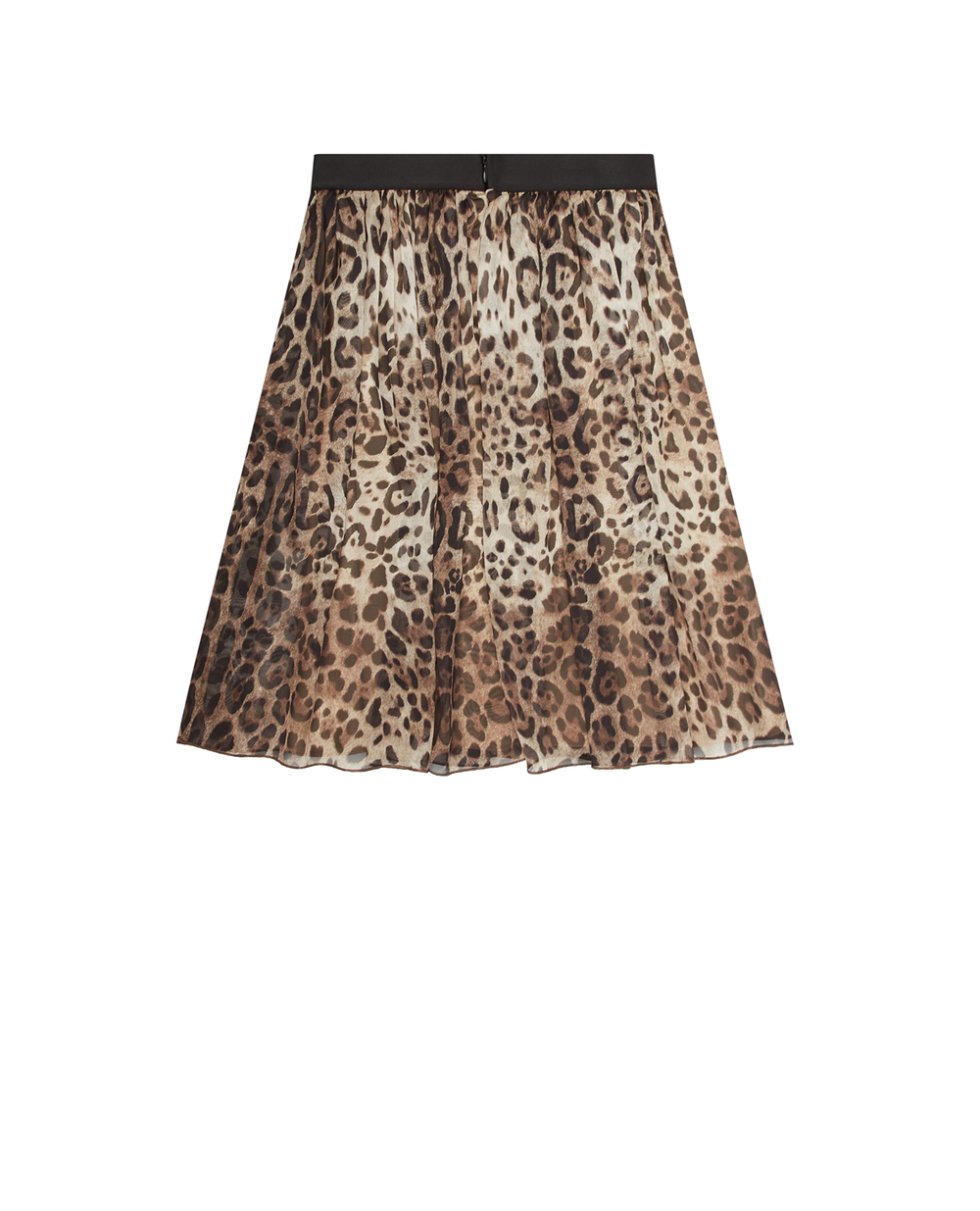 Детская шелковая юбка Dolce&Gabbana Kids L54I56-G7I2N-B, коричневый цвет • Купить в интернет-магазине Kameron