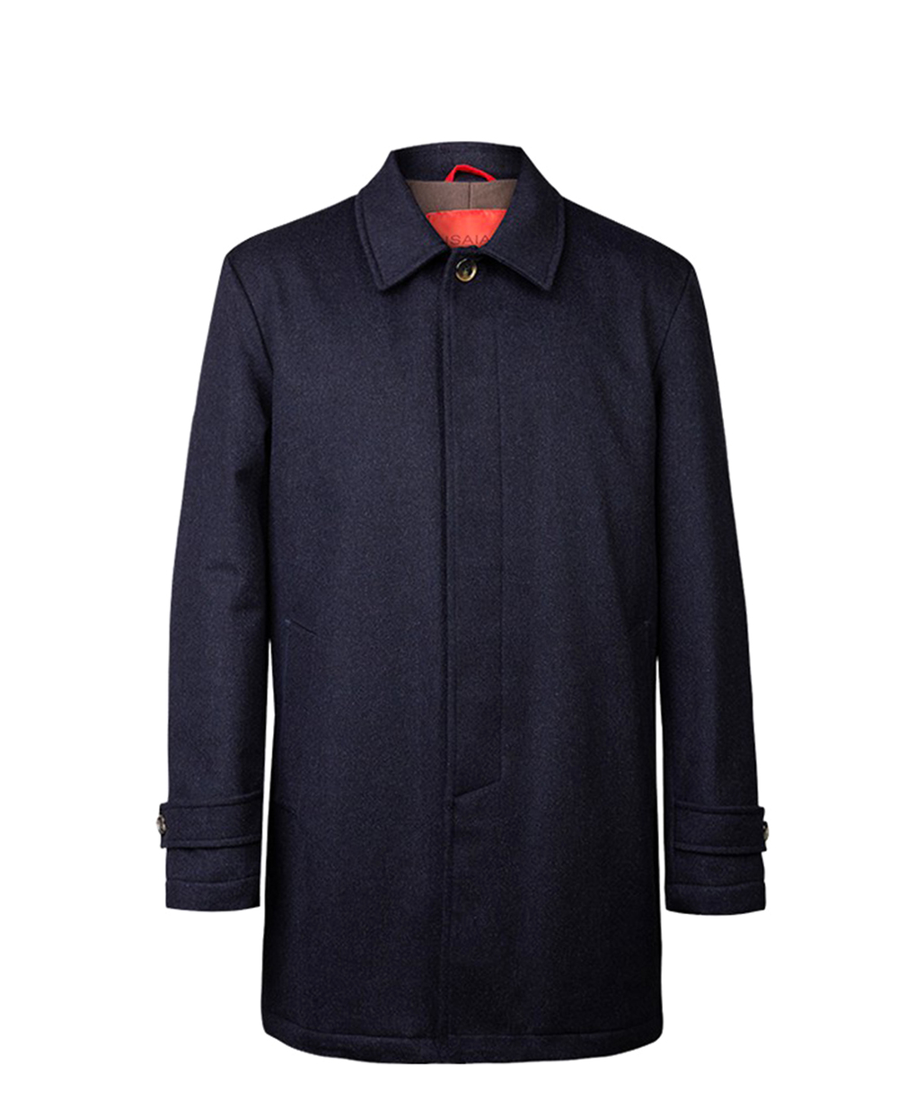 Кашемірове пальто ISAIA SW7012.81050, синій колір • Купити в інтернет-магазині Kameron