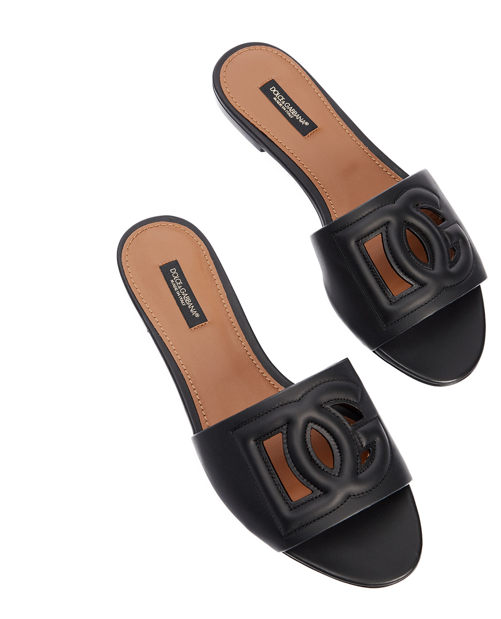Кожаные мюли Bianca Dolce&Gabbana CQ0436-AO049, черный цвет • Купить в интернет-магазине Kameron