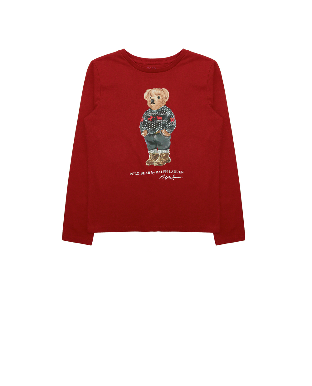 Лонгслив Polo Ralph Lauren Kids 312857106001, красный цвет • Купить в интернет-магазине Kameron
