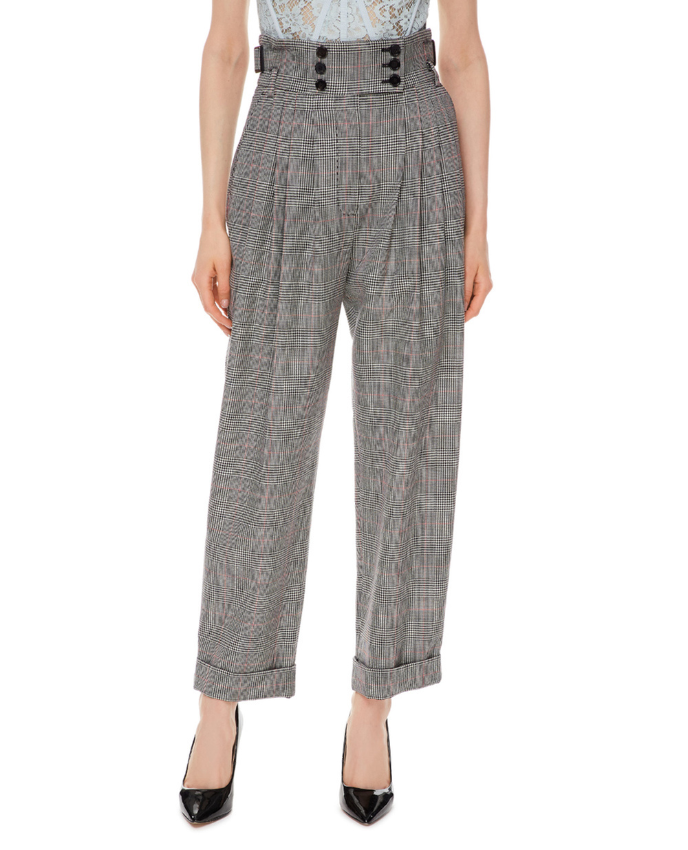 Шерстяные брюки Dolce&Gabbana FTBY8T-FQ2LZ, серый цвет • Купить в интернет-магазине Kameron