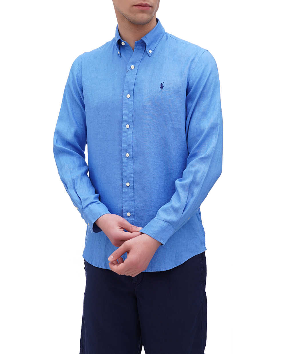 Сорочка Polo Ralph Lauren 710794141020, блакитний колір • Купити в інтернет-магазині Kameron