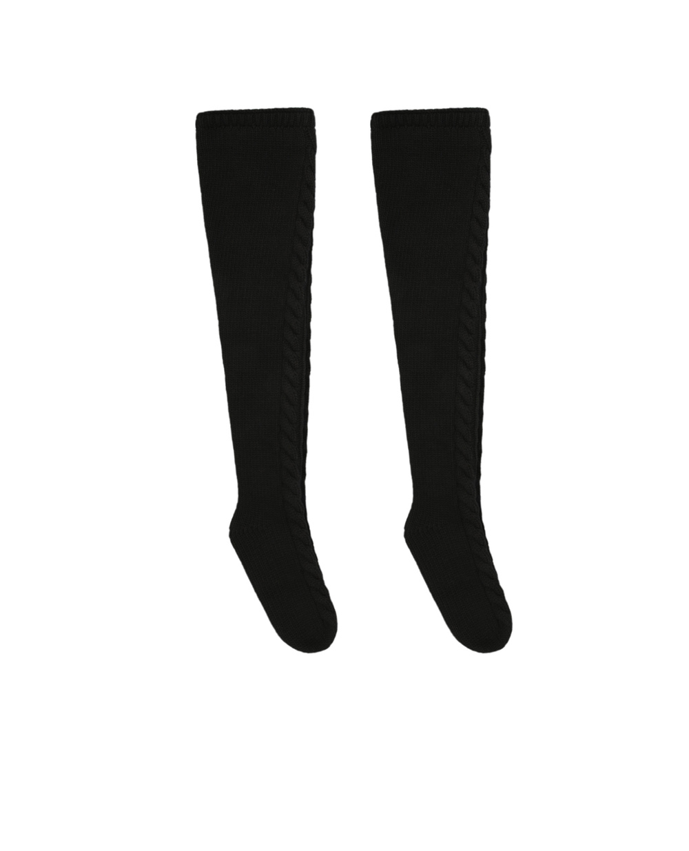 Шерстяные носки Dolce&Gabbana FXC36T-JAV39, черный цвет • Купить в интернет-магазине Kameron