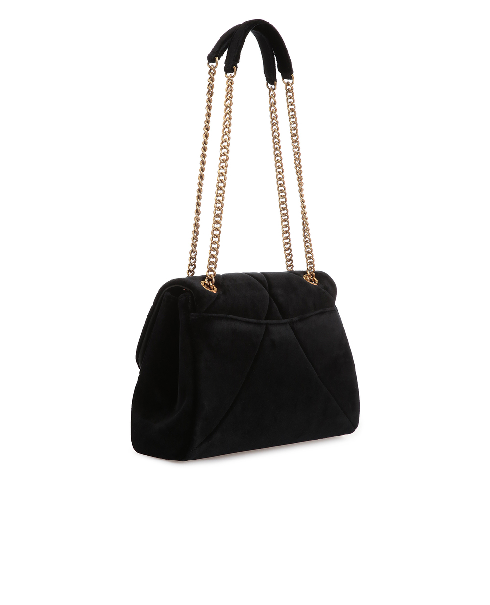 Бархатная сумка Devotion Dolce&Gabbana BB6728-AA090, черный цвет • Купить в интернет-магазине Kameron