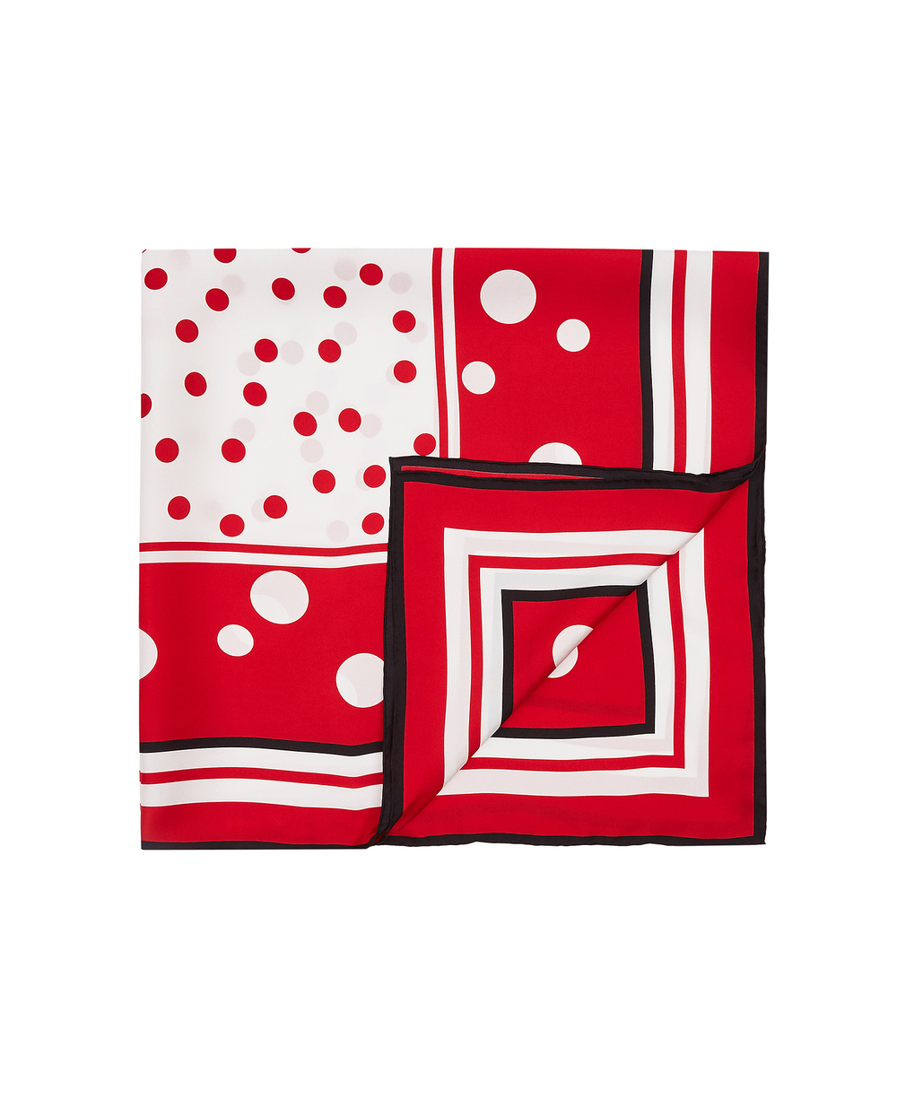Шелковый платок Dolce&Gabbana FN090R-GDS30, красный цвет • Купить в интернет-магазине Kameron