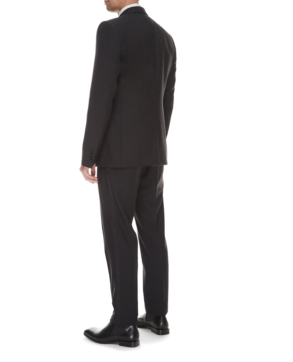 Шерстяной костюм Martini (пиджак, жилет, брюки) Dolce&Gabbana GK2WMT-FU2Z8, черный цвет • Купить в интернет-магазине Kameron