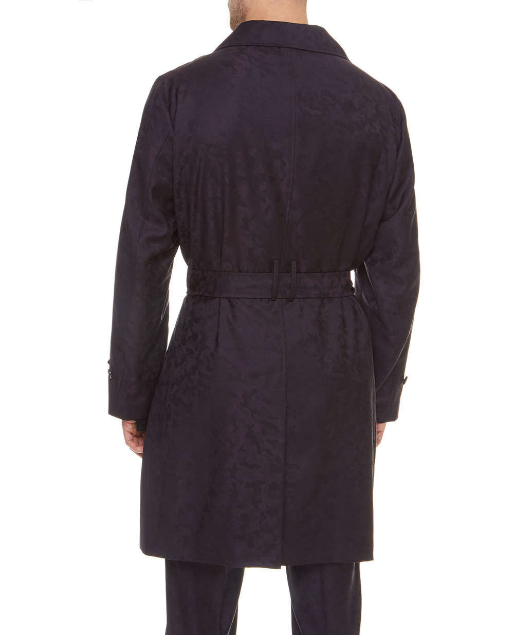 Шерстяной тренч Dolce&Gabbana G021CT-FJ2B4, фиолетовый цвет • Купить в интернет-магазине Kameron