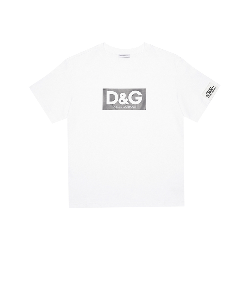 Детская футболка Dolce&Gabbana Kids L4JTEY-G7I8P-B, белый цвет • Купить в интернет-магазине Kameron