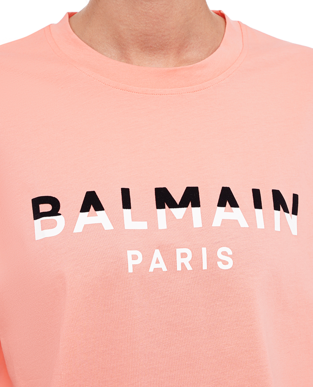 Футболка Balmain BF1EE020BC46, рожевий колір • Купити в інтернет-магазині Kameron