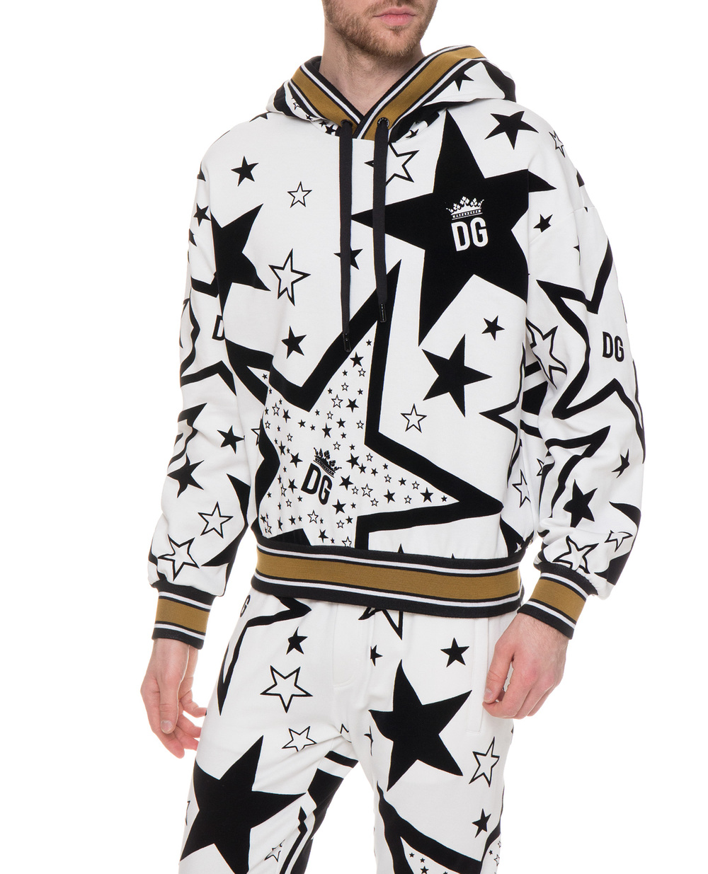 Худи Millennials Star Dolce&Gabbana G9QF8T-G7TRU, белый цвет • Купить в интернет-магазине Kameron