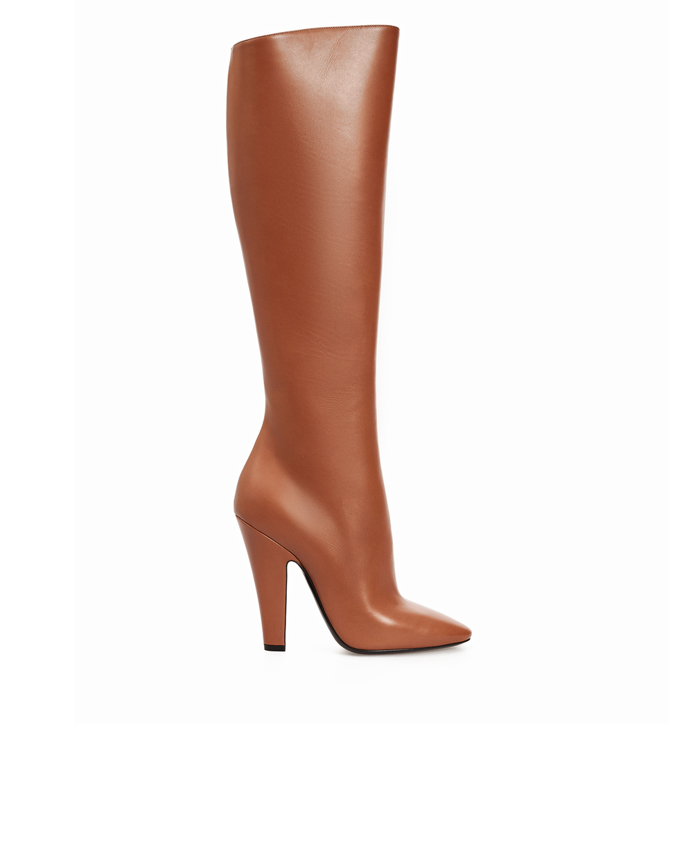 Кожаные сапоги Saint Laurent 657922-2W700, коричневый цвет • Купить в интернет-магазине Kameron