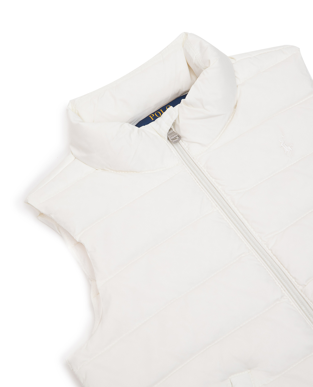 Пуховий жилет Polo Ralph Lauren Kids 311738501004, білий колір • Купити в інтернет-магазині Kameron